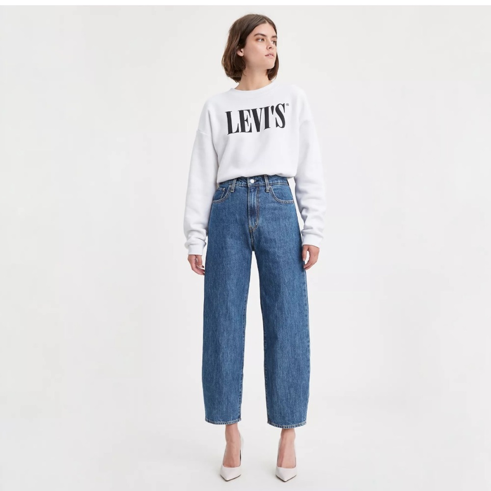 LEVI’S Balloon Leg Relaxed Fit High Waist Jeans Size 26